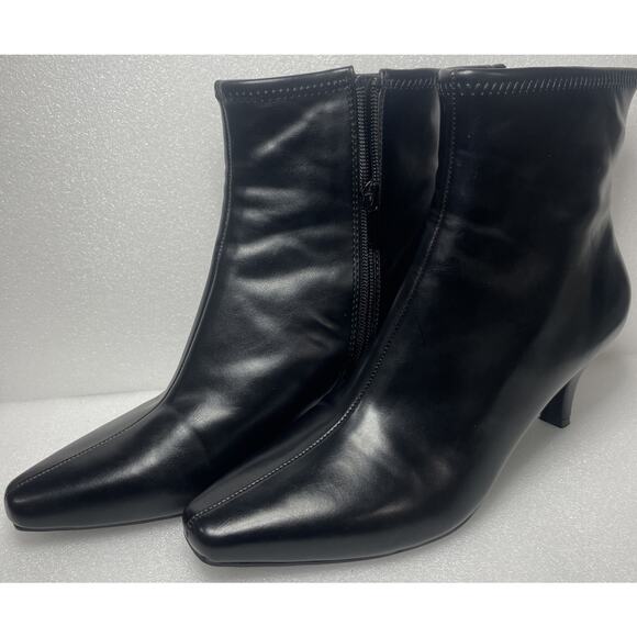Women's Impo Stretch Size 8 M Noel Black Size-Zip Bootie Soft Memory Foam - Picture 1 of 8